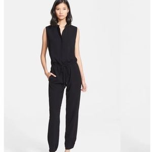 Vince Black Drawstring Jumpsuit